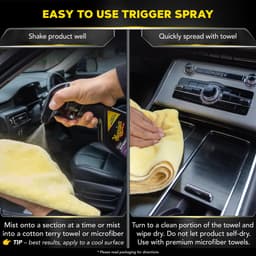 Meguiar’s Quik Interior Detailer 473ml – Interieurreiniger Auto – Voor Leer, Kunststof & Vinyl – Natuurlijke Finish — thumbnail 5