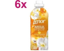 Lenor - Gouden Orchidee - Wasverzachter - 6x26sc - 156 Wasbeurten - 6x 858ml - Voordeelverpakking