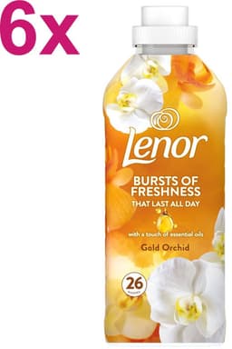 Lenor - Gouden Orchidee - Wasverzachter - 6x26sc - 156 Wasbeurten - 6x 858ml - Voordeelverpakking — thumbnail 1
