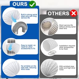 Uittrekbare afvoerslang voor draagbare airconditioning - 2m PP - diameter 15cm — thumbnail 3