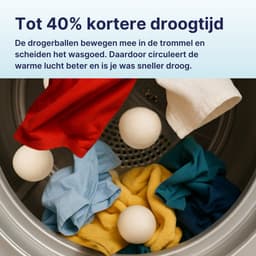 Pure Laundry Club Drogerballen - Set van 6 XL Wasdrogerballen - 100% Nieuw-Zeelandse Wol - Handgemaakt in Nepal - Inclusief Katoenen Opbergzak — thumbnail 4