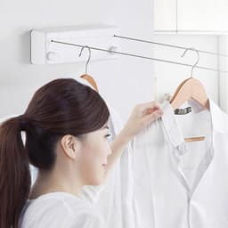 Inklapbare Kledinglijn 4.2m - Wandgemonteerd, Duurzaam Rvs Voor Badkamers en Balkons - Moderne Ontwerp, Eenvoudige Installatie — thumbnail 2
