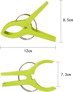 Wasknijpers, handdoekklemmen, strandlakenklemmen - winddichte clips voor kleding en strandlakens op het strand en in de ligstoelen - 8 stuks — thumbnail 2