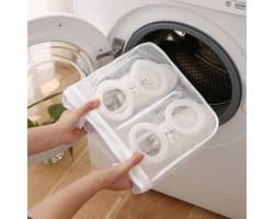 Narimano® Wasnet voor schoenen, 2 stuks, schoenenzak voor wasmachine, waszak, schoenen, multi-bescherming, schoenwaszak met ritssluiting, voor schoenen, beha's, sokken — afbeelding 1