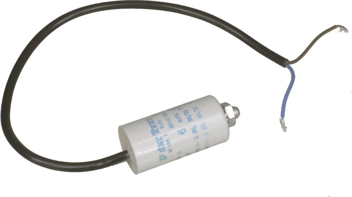 UNIVERSEEL - CONDENSATOR ELECTROL.MET DRAAD 6 µF 450 V - — afbeelding 1