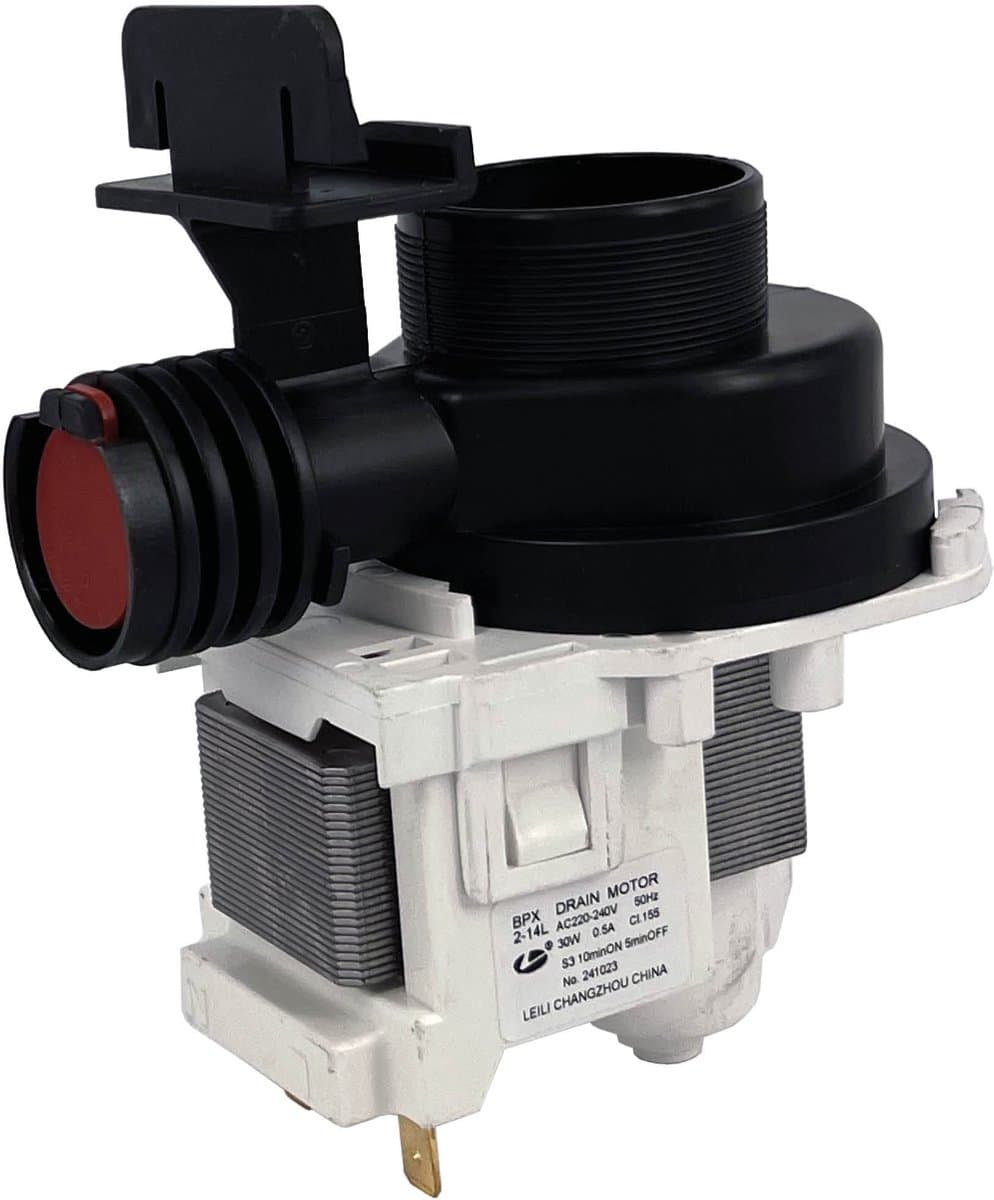 Afvoerpomp wasmachine met pomphuis | Vervanger voor AEG / Electrolux 140000738017 | Past op veel andere merken: Atag, Etna, Nordland, Pelgrim, Vestel, Zanker, Zanussi e.a. | Multaparts® huismerk — afbeelding 1