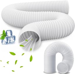 150 mm 2 m afvoerslang voor airconditioning en wasdroger - geluidsisolerend - ventilatieslang met afvoerlucht - drogeraccessoires — thumbnail 1