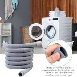 Afvoerslang voor wasmachine - Universele afvoerslang - Verlengslang voor afvoerslang - Verdikt en dik - Volautomatische ventilatorslang - 3 m universele verlengslang voor afvoerslang - met aansluitklem en adapter — thumbnail 1