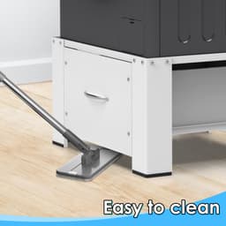Wasmachine verhoger met lade Wit - 32.5cm hoog - Wasmachine opbouwmeubel - Wasmachine Sokkel - 150 kg belastbaar — thumbnail 3