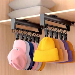 Washaken Clip - Drooghaak voor kleding - met 360 graden draaibare haak - Washaken met klemmen - kleerhangers voor sokken - Sterke plastic wasknijpers - Veelzijdig - draagbare antislip plastic hangers clips - 10stuks - zwart — thumbnail 3