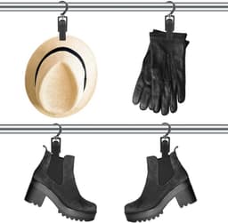 20 stuks- Wasknijpers-Knijpers-Gordijnhaken-Anti slip-Droogrek-360 graden draaibaar-Binnen en buiten-Wasrek-zwart — thumbnail 2