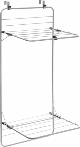 Five Inklapbaar wasgoedrek/droogrek - 10 meter waslijn - Ophangbaar - 51 x 121 cm — thumbnail 1