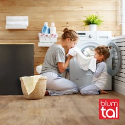 Blumtal Wasmand 140L - Wasmand met 2 uitneembare waszakkken - Wasmand met 2 vakken - Smalle wasmand - Flesverzamelaar - Wasmand met deksel - Zwart — thumbnail 5