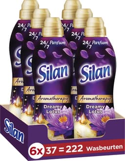 Silan Wasverzachter Aroma Therapy - Dreamy Lotus - Zijdezachte Was - Langdurige Frisheid - Voordeelverpakking - 6 x 37 wasbeurten — thumbnail 1