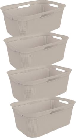 Rotho Flexibele Wasmand Brisen 41 L Cappuccino 4 Stuks — thumbnail 1