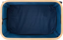 wasbox - met deksel - 105 l - inklapbaar - bamboe - polyester - draagbaar — thumbnail 5