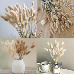 Gedroogde bloemen, natuurlijke kleur droogboeket, gedroogde bloemen perfect voor bruiloften, huisdecoratie, thuis, feest, bruiloft, vaas, decoratie — thumbnail 4