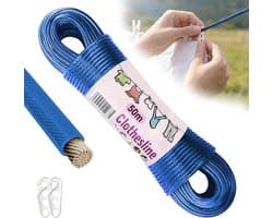 50 m waslijn, stalen kern, voor buiten, zware belasting, extra sterke
