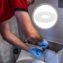 3 Stuks Spoelklepafdichting Siliconen Toiletringafdichting Bus Spoelklep Toiletreservoirpakking Vervangende Onderdelen Voor Thuis Badkamertoiletten 3 Inch — thumbnail 3