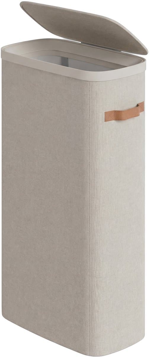 HHHK - Wasmand 65L - Beige - 32x39x75cm - Wasmand met Deksel - Waszak - Uitneembare Waszak - Laundry Basket - Wassorteerder — afbeelding 1