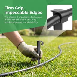120 Stuks Tuinslang Ankers voor 16mm Micro Drip Buizen - Grondankers voor Irrigatie en Beplanting — thumbnail 5