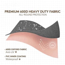 PATIO PLUS Grote Roterende Waslijn Cover 16x16x180cm Waterdichte Roterende Droger Cover Kleding Luchter Met Zip 600D - ShopVlot — thumbnail 3