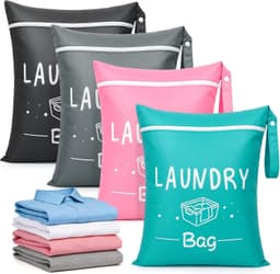 Waterdichte Reiswaszakken voor Vuile Kleding - Set van 4, Ideaal voor Vakanties en Sportactiviteiten — thumbnail 1