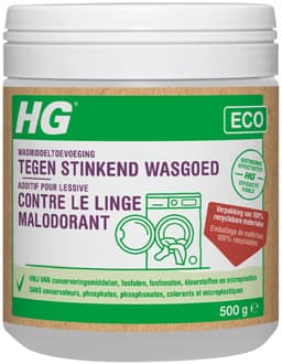12 x HG ECO - Wasmiddeltoevoeging Tegen Stinkend Wasgoed - Effectieve Formule - 16 Wasbeurten - 500 g - Wasmiddel - Stankmoleculen - Wasgoed - Wasmiddeltoevoeging - Stinkend Wasgoed — thumbnail 2