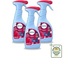 3 x Febreze – Textielspray – Robijn Jasmijn – 500 ml - Wasstrips - Textielverfrisser - Textielgeur - Geurverwijdering - Jasmijngeur - Robijngeur