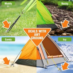 Grondankers voor Tenten en Schommels, 6 Stuks, 30 cm — thumbnail 2