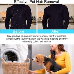 Wasballen, wasballen, haarvanger voor wasdroger, dierenharen, wasbal, herbruikbaar, pluisballen, wasmachine, voor hondenharen en kattenharen — thumbnail 3
