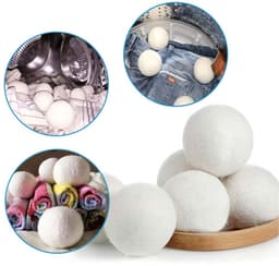Drogerballen, drogerballen van natuurlijke wol, drogerballen voor de wasdroger, set van 12, droogballen van 100% pure - ShopVlot — thumbnail 2