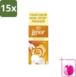 15 x Lenor – Geurbooster – Amber & Orchidee – 12 Wasbeurten – 155 g - Bulkverpakking - Geurparels - Douchemop - Wasgeur — thumbnail 1