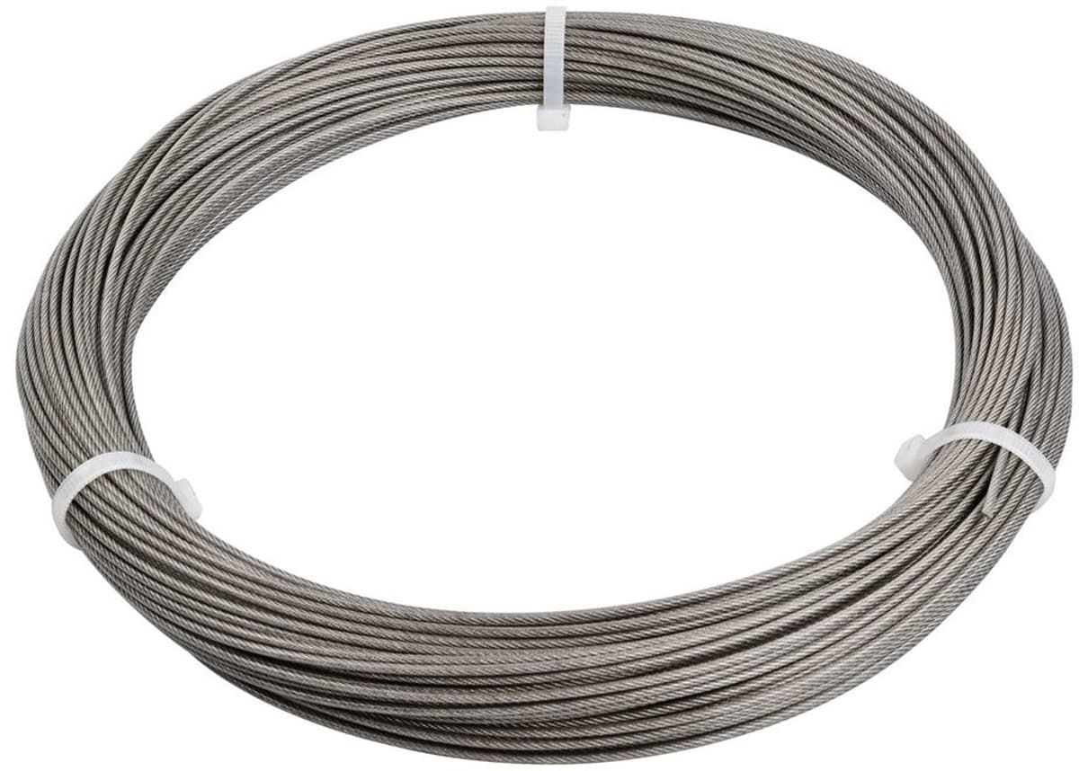50 m Roestvrij Stalen Staalkabel met PVC-omhulling — afbeelding 1