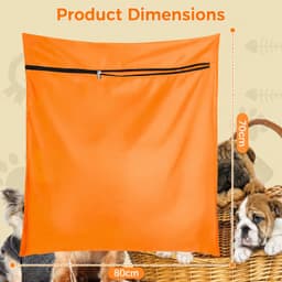 Waszak voor Huisdieren - Tegen Dierenharen - Honden en Katten - Oranje — thumbnail 5