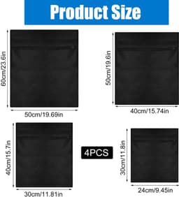 Dailygoods - Set van 4 Waszakken - Duurzaam en Vuilafstotend voor Kleding — thumbnail 3