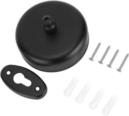 Intrekbare Waslijn - Waslijn Zwart - Kleding Drogen - 304 Roestvrij Staal - 9.2 cm Diameter - Zwart — thumbnail 1