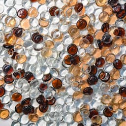 Decoratieve Glazen Kiezels 800 Stuks, 17-20mm Rond, Perfect voor Aquariums, Tuin, en Knutselprojecten — thumbnail 1