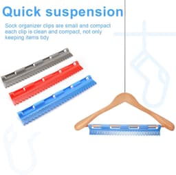 Sokkendroger Clips - Sokkenhanger Wasrek - Kleine Was Drogen - Antislip Sokkenhouders - 6 Stuks - Gekleurd — thumbnail 5