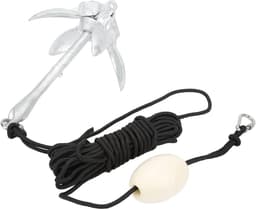 Opvouwbaar Anker - Watersport Anker - Boot Stabiliseren - 4-Tands Ontwerp - 208 kg - Zilver — thumbnail 1