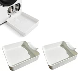 2 Stuks Afvoerbak voor Wasmachines - Lekbak voor Wasmachines - Wasmachine Opvangbak - Eenvoudige Installatie - Voor Wasmachine en Vaatwasser - Voor Kelders, Appartementen, Stacaravans, Garages en Huurwoningen - Wit — thumbnail 1