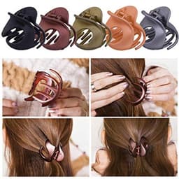 5 stuks klauwenclips, vintage haarspelden haargrijpers antislip plastic klauwenclips voor vrouwen — thumbnail 2