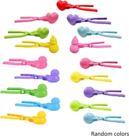 8 Pieces Snowball Clips, Snowball Clips with Handle, Heart Shaped Snowball Clips, Used for Snowball Fights, Winter - ShopVlot — thumbnail 5