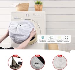 2 bolsas met koord herbruikbaar voor lavadora (30 x 40 cm), voor Lencería, camisas, calcetines, Falda en Sujetador - ShopVlot — thumbnail 3
