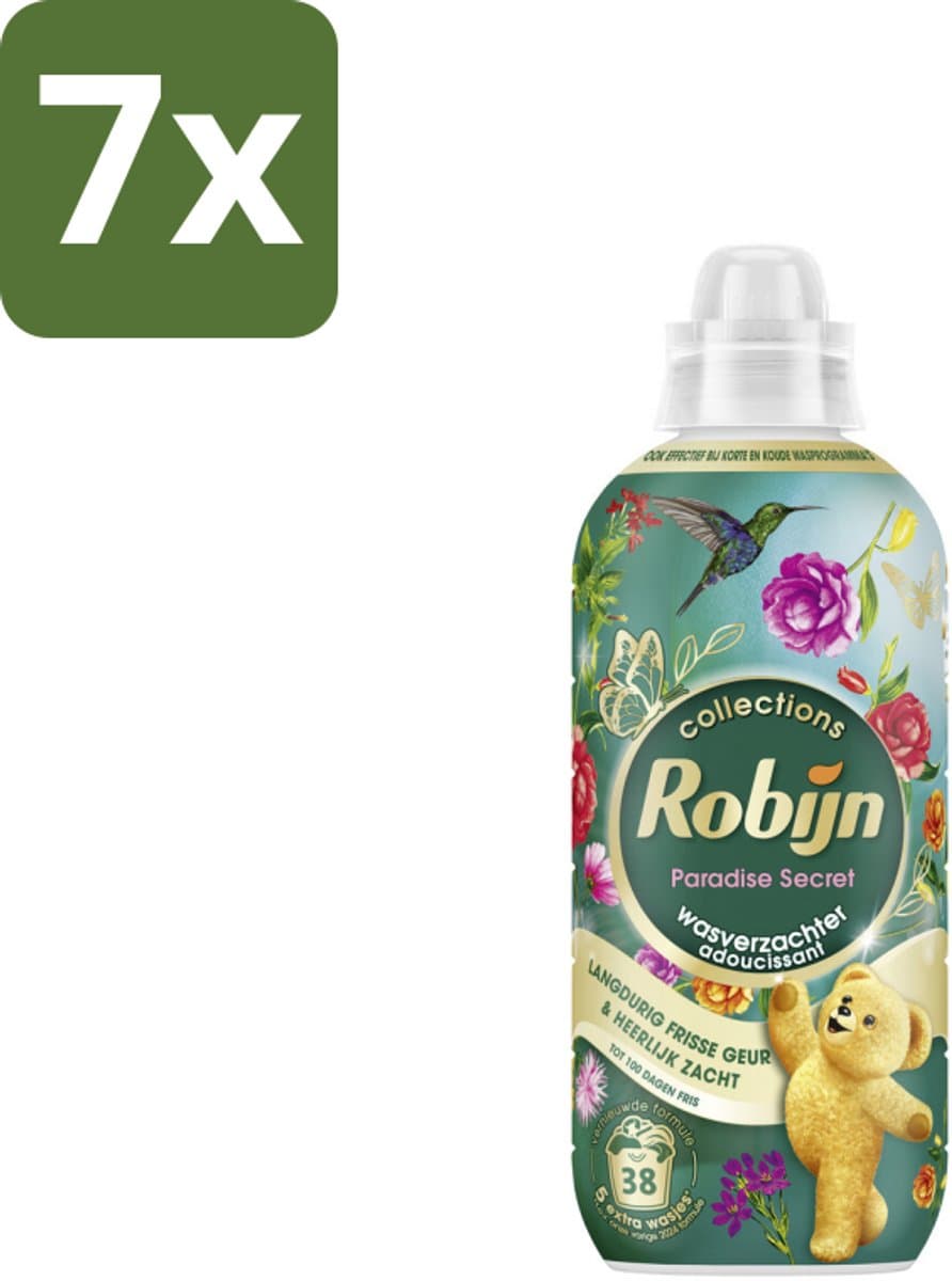 7 x Robijn – Wasverzachter – Intense Paradise Secret – 765 ml - Koffiezetapparaat — afbeelding 1