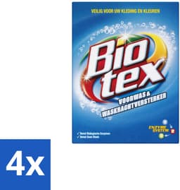 4 x Biotex – Waspoeder - Voorwas & Vlekverwijderaar – Actieve biologische enzymen – 720 g - Waspoeder Voorwas - Vlekverwijderaar - Enzymatische Vlekverwijdering - Waspoeder Inweek - Waspoeder Voor Kleding — thumbnail 1