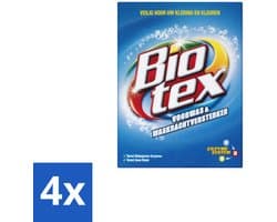 4 x Biotex – Waspoeder - Voorwas & Vlekverwijderaar – Actieve biologische enzymen – 720 g - Waspoeder Voorwas - Vlekverwijderaar - Enzymatische Vlekverwijdering - Waspoeder Inweek - Waspoeder Voor Kleding