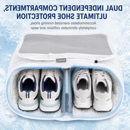 Waszak voor Sneakers en Schoenen XL met Extra Reinigingsvak voor Zolen, Anti-Deformatie en Duurzaam Ontwerp — thumbnail 5