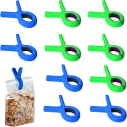 Grote wasknijpers 10 stuks in blauw en groen voor handdoeken, camping en beddengoed - stevig en slipvast voor binnen en buiten gebruik — thumbnail 1