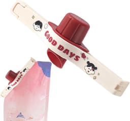 Zakken Clip - Bewaarclips Voedsel - Zakken Afsluiten - Met Uitgiettuit - 13.7 cm - Wit — thumbnail 1